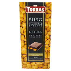 Шоколад Torras чорний з мигдалем 200г 6264596 фото Деліціо фуд