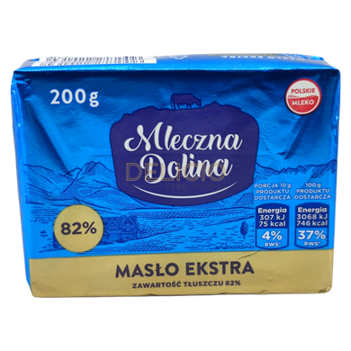 Масло вершкове Mleczna Dolina Maslo extra 82% 200 г 6263398 фото Деліціо фуд