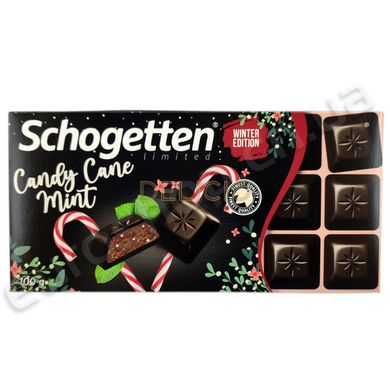 Шоколад чорний Schogetten Candy Cane Mint 100 г 6263847 фото Деліціо фуд