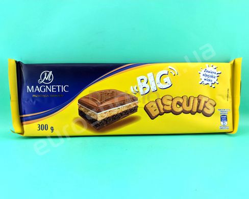Шоколад Magnetic Big Biscuits 300 г 6263959 фото Деліціо фуд