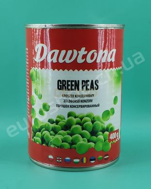 Горошок консервований Dawtona Green Peas 400 г 6263367 фото Деліціо фуд