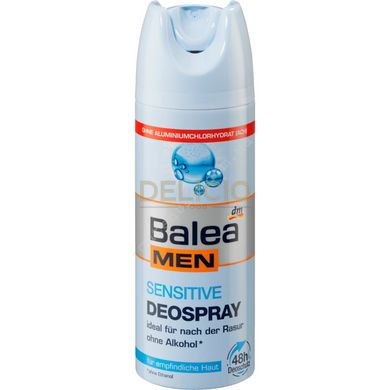 Дезодорант аерозоль чоловічий для чутливої шкіри Balea men Deospray Sensitive 200 мл 6263614 фото Деліціо фуд