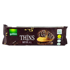 Печиво вівсяне із чорним шоколадом GULLON Thins Dark Choc 150г Термін 02.10 6269444 фото Деліціо фуд