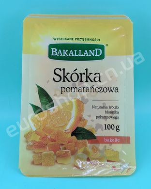Цедра апельсина Bakalland Skorka pomaranczowa 100 г 6261808 фото Деліціо фуд