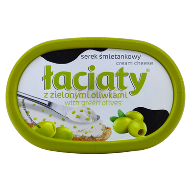 Крем-сир Laciaty з зеленими оливками 135 г 6261639 фото Деліціо фуд