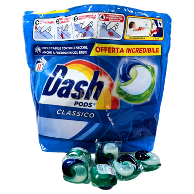 Капсули для прання DASH Classico універсальні (від 10шт) Італія 1шт 009561 фото Деліціо фуд