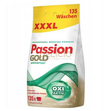 Кисневий пральний порошок Passion Gold Oxi Aktiv 135 прань 8.1 кг (Німеччина) 005311 фото Деліціо фуд