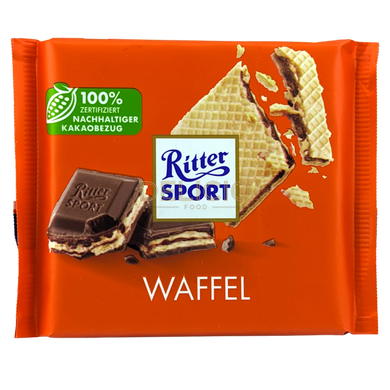 Шоколад молочний Ritter Sport Waffel 100 г 6262568 фото Деліціо фуд