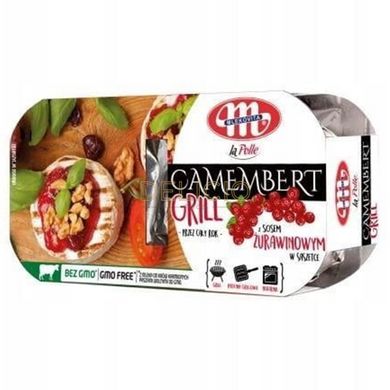 Сир Mlekovita Camembert Grill з журавлиним соусом 230 г 6262362 фото Деліціо фуд