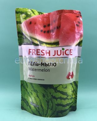 Гель-мило Fresh Juice дой-пак Watermelon 460 мл 6261301 фото Деліціо фуд