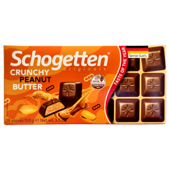 Шоколад молочний Schogetten Crunch Peanut Butter 100 г 6269962 фото Деліціо фуд