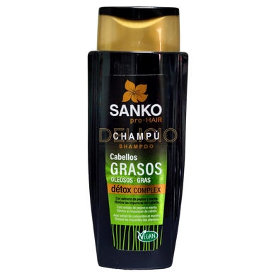Шампунь SANKO Grasos для жирного волосся 400мл 007231 фото Деліціо фуд