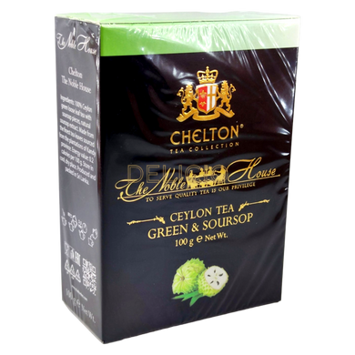 Чай Chelton Ceylon Tea Green & Soursop 100г 6264648 фото Деліціо фуд