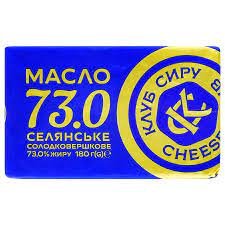 Масло сливочное Клуб Сыра Крестьянское 73% 180 г