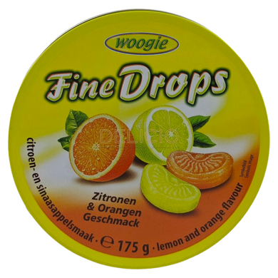 Льодяники Woogie Fine Drops Zitronen & Orangen - Лимон и Апельсин 200г 5036 фото Деліціо фуд