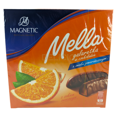 Цукерки Magnetic Mella Мармелад у шоколаді - Апельсин 190 г 6263942 фото Деліціо фуд