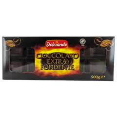 Чорний шоколад Dolciando Cioccolato Extra Fondente 500 г 6259694 фото Деліціо фуд