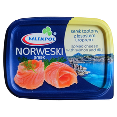 Сир плавлений з лососем Mlekpol Norweski Smak 150г 6260868 фото Деліціо фуд