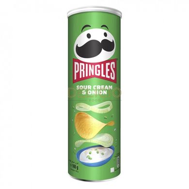 Чіпси Pringles сметана з цибулею 165 г 6263534 фото Деліціо фуд