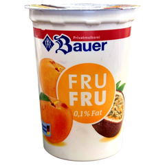Термо йогурт 0.1% Bauer - Персик, маракуйя 500 мл 6262353 фото Деліціо фуд