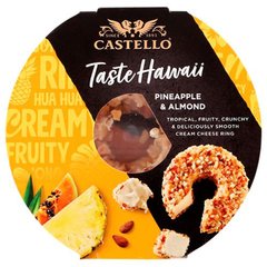 М'який сир Castello Taste Hawaii З ананасом і мигдалем 125 г 6268842 фото Деліціо фуд