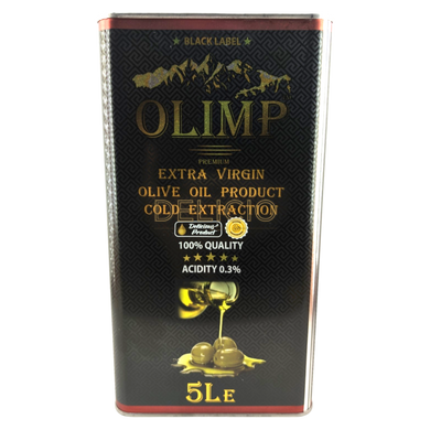 Олія оливкова Olimp Extra Virgin Olive Oil Gold Extraction 5 л  6259716 фото Деліціо фуд