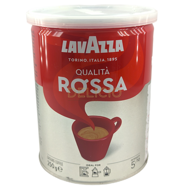 Кава мелена Lavazza Qualita Rossa 250 г Ж / Б (Арабіка 40%, Робуста 60%)