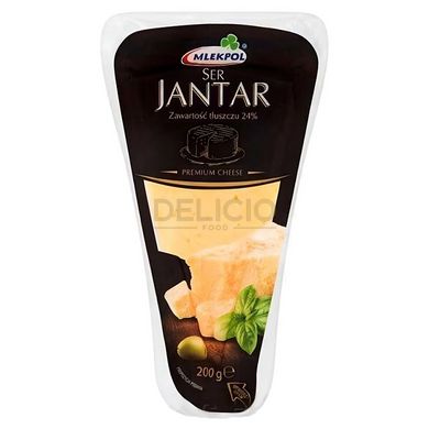 Сир твердий Mlekpol Jantar Premium Cheese 200 г 6263033 фото Деліціо фуд