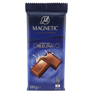 Молочний шоколад Magnetic - Mleczna 100 г 6259861 фото Деліціо фуд