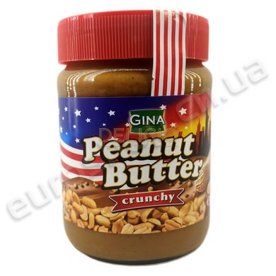 Арахісова паста Gina Peanut Butter - Crunchy 350 г 6263767 фото Деліціо фуд