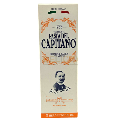 Зубна паста Pasta Del Capitano з вітамінами А, С, Е 75 мл 003099 фото Деліціо фуд