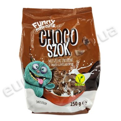 Пластівці шоколадні Funny Morning - Choco szok 250 г 6263075 фото Деліціо фуд