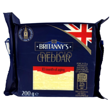 Сир чеддер Британський Cheddar Brittany`s 200 г 6269417 фото Деліціо фуд