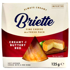 Сир Briette Creamy & Buttery Red Kaserei 60% 125г 6269942 фото Деліціо фуд