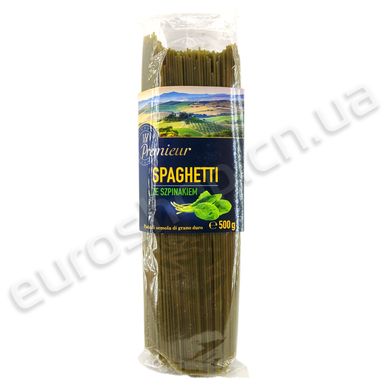 Макарони Premieur - spaghetti зі шпинатом 500 г