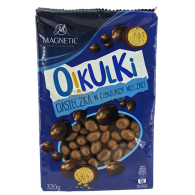 Драже Magnetic OKulki печиво в молочному шоколаді 320 г 6263717 фото Деліціо фуд
