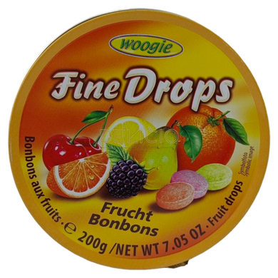 Льодяники Woogie Fine Drops Frucht Bonbons - Фруктовий Мікс 200 г 6261095 фото Деліціо фуд