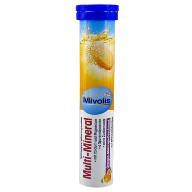 Вітаміни розчинні шипучі Mivolis Multi-Mineral 20 шт (Німеччина) 6263864 фото Деліціо фуд
