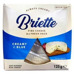 Сир Briette Creamy&Blue Kaserei 60% 125г 6269917 фото Деліціо фуд